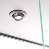 Vitrine glasskab - Showcase Tower Duo glasmontre med LED lys og lås - sort #3