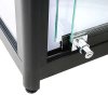 Vitrine glasskab - Showcase Tower Duo glasmontre med LED lys og lås - sort #4