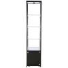 Vitrine glasskab - Showcase Tower Solo glasmontre med underskab, LED lys og lås - sort #11