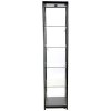 Vitrine glasskab - Showcase Tower Solo glasmontre med LED lys og lås - sort #10