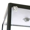 Vitrine glasskab - Showcase Tower Solo glasmontre med LED lys og lås - sort #2