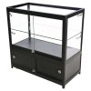 Vitrine glasskab - Showcase Counter Duo glasmontre med underskab, LED lys og lås - sort #5