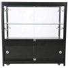 Vitrine glasskab - Showcase Counter Duo glasmontre med underskab, LED lys og lås - sort #9