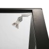 Vitrine glasskab - Showcase Counter Duo glasmontre med LED lys og lås - sort #6
