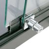 Vitrine glasskab - Showcase Counter Duo glasmontre med LED lys og lås - sort #5