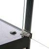 Vitrine glasskab - Showcase Counter Duo glasmontre med LED lys og lås - sort #3