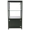 Vitrine glasskab - Showcase Counter Solo glasmontre med underskab, LED lys og lås - sort #9