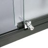 Vitrine glasskab - Showcase Counter Duo glasmontre med LED lys og lås - sort #4