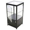 Vitrine glasskab - Showcase Counter Solo glasmontre med underskab, LED lys og lås - sort #8