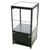 Vitrine glasskab - Showcase Counter Solo glasmontre med underskab, LED lys og lås - sort #1