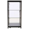 Vitrine glasskab - Showcase Counter Solo glasmontre med LED lys og lås  sort #10