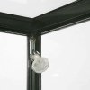 Vitrine glasskab - Showcase Counter Solo glasmontre med LED lys og lås  sort #6