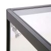 Vitrine glasskab - Showcase Counter Solo glasmontre med LED lys og lås  sort #5