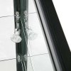Vitrine glasskab - Showcase Counter Solo glasmontre med LED lys og lås  sort #4