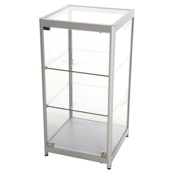 Vitrine glasskab - Showcase Counter Solo glasmontre - sølv #1
