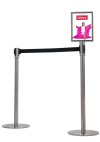 Sign holder for Crowd Barrier Belt system, Sort, A4 #3