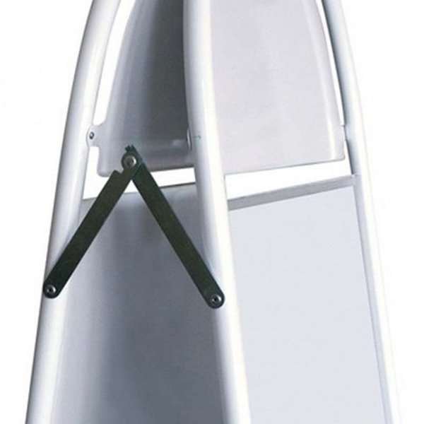 Expo Gotik Lux Gadeskilt med logoplade - 70x100 cm - hvid #9