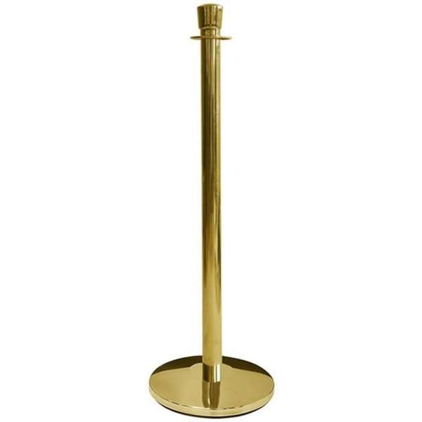 Crowd Barrier, Rope, Gold. Base, Pole and Top for rope #1