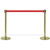 Afspærringsstolpe System, 2 Standere Med Rødt Bælte #1