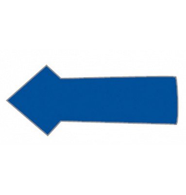 Magnet pil 1x2 cm (30 stk pr. ark) - Blå #1