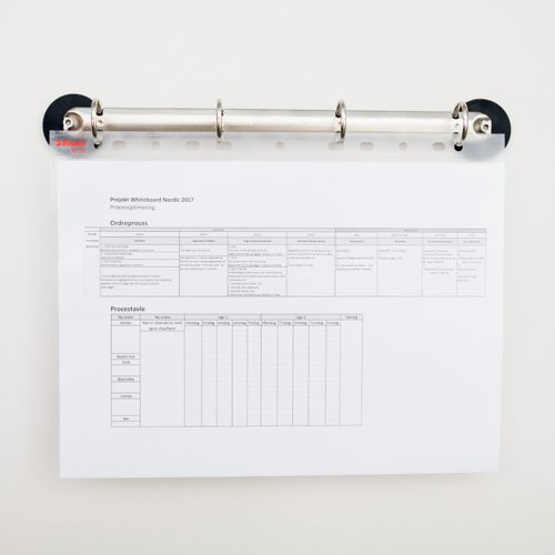Kraftig Magnetisk Ringbinder - 4 ringe #1