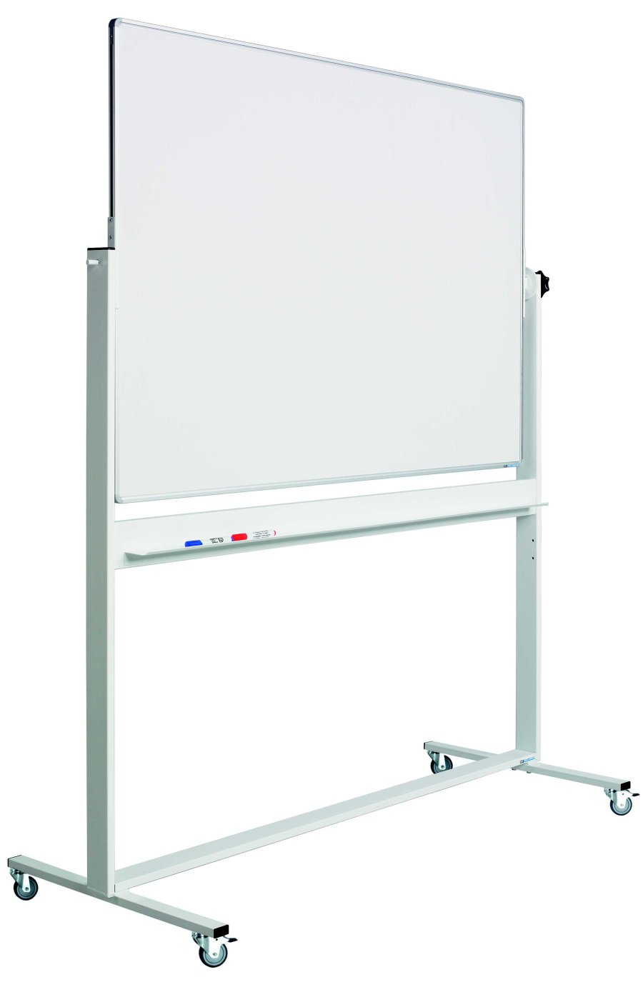 Svingtavle, whiteboardtavle til intensivt brug på mobilt stativ - 8 størrelser - 90x120 cm #1