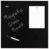 Magnetisk Glastavle, sort, 45 x 45 cm #1