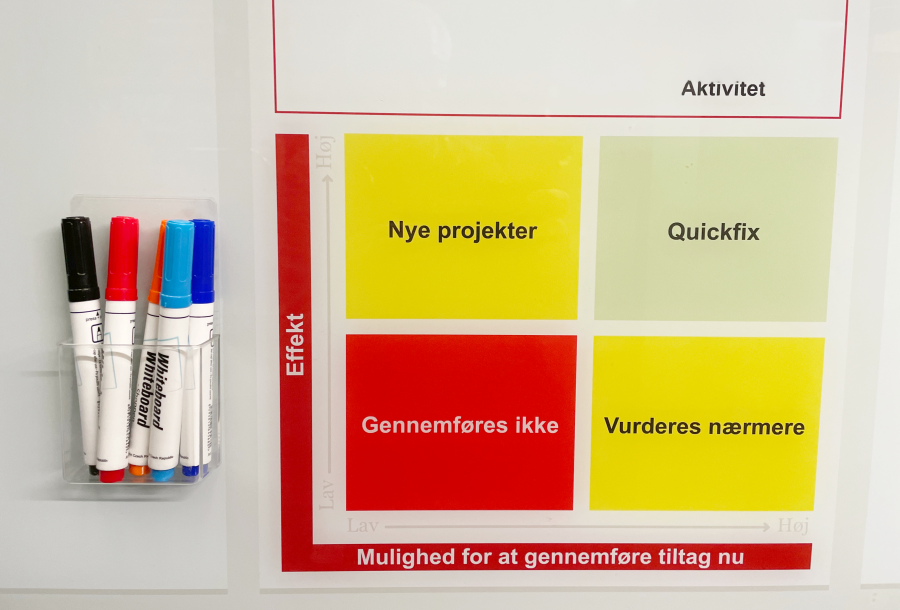 Aftagelig genanvendelig penneholder