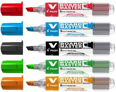 Marker refill, til Mejsel Spids Whiteboardmarker med fra Pilot, Sort