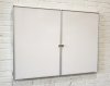 Whiteboard med 2 låger (5 sider), kan aflåses - 60x90 cm (60x180 cm) - uden låsebeslag #4