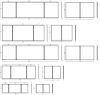 Whiteboard med 2 låger (5 sider), kan aflåses - 60x90 cm (60x180 cm) - uden låsebeslag #7