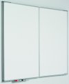 Whiteboard med 2 låger (5 sider), kan aflåses - 60x90 cm (60x180 cm) - uden låsebeslag #9