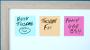 Magnetisk post-it, lysegul #2