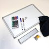 Whiteboard lakeret, 45 x 30 cm, inkl. mikrofiberklud og 6 tusser #4