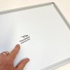 Whiteboard lakeret, 45 x 30 cm, inkl. mikrofiberklud og 6 tusser #5