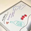Whiteboard lakeret, 45 x 30 cm, inkl. mikrofiberklud og 6 tusser #10