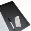 Whiteboard med ugeplan TYSK, kork og kridt tavle 60 x 40 cm, inkl. sort magnetisk tush, 4 x sorte 20 mm magneter, 12 sorte nåle og 1 pakke kridt (5 stk.) #3