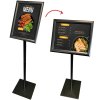 BASIC Infostand A4 - 92mm høj - A3 Klikramme profil 25mm, sort #1