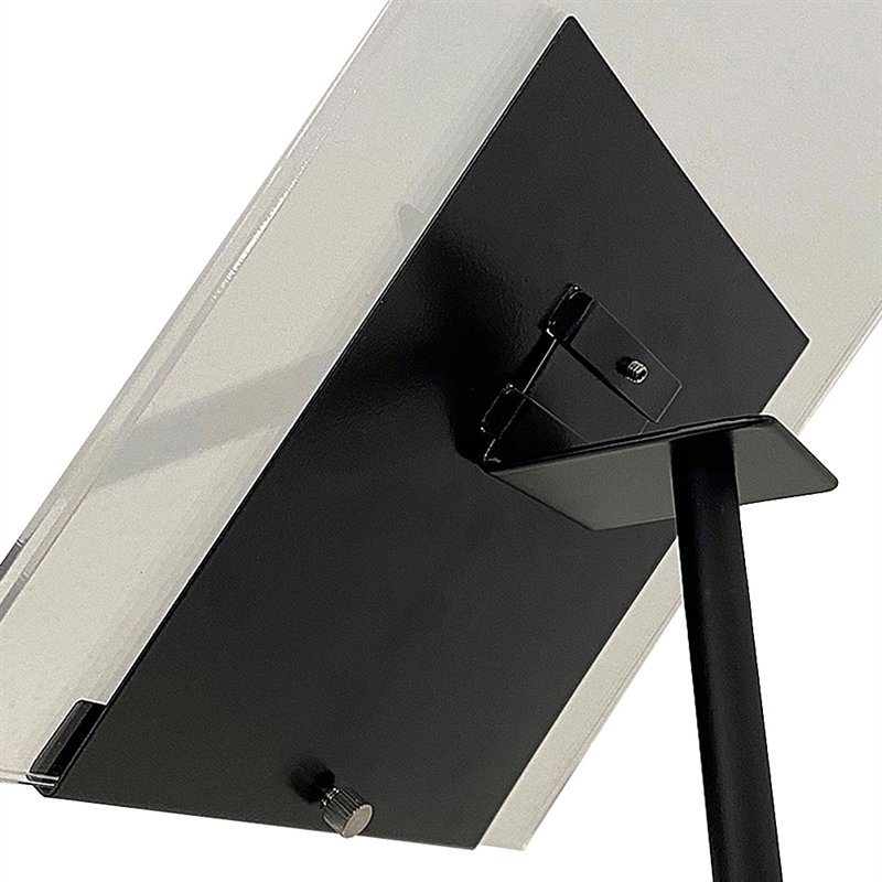 Design Stand, Clip holder skrå, Stål 15cm, sort #1