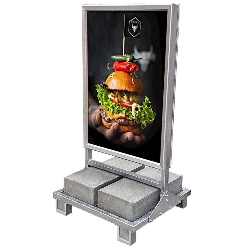Heavy Outdoor Betonstander Gadeskilt - 70 x 100 cm #1