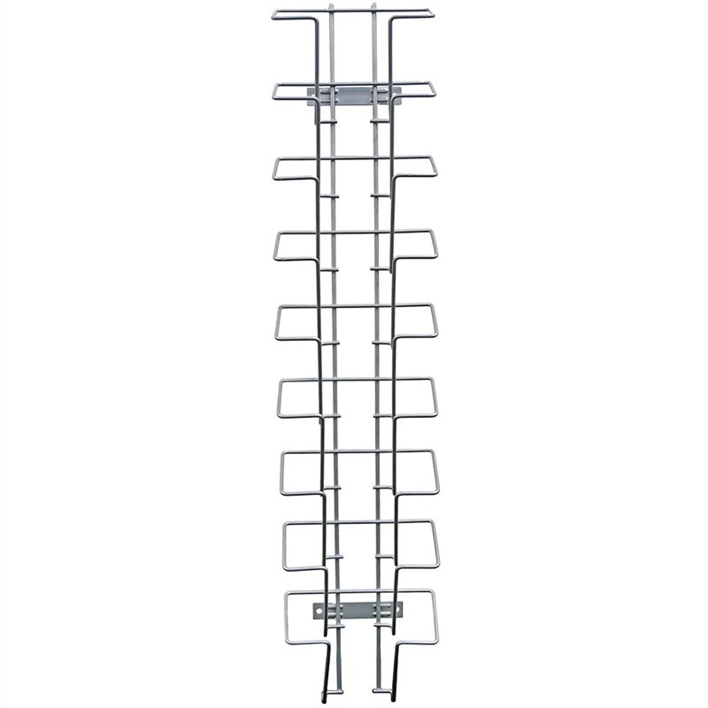 Brochureholder i tråd til væg - 9xA5 - 10,8 cm brochure højde #2