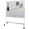 Whiteboard Pro: Emaljeret Svingtavle 150x120 cm på Mobilt Stativ #1