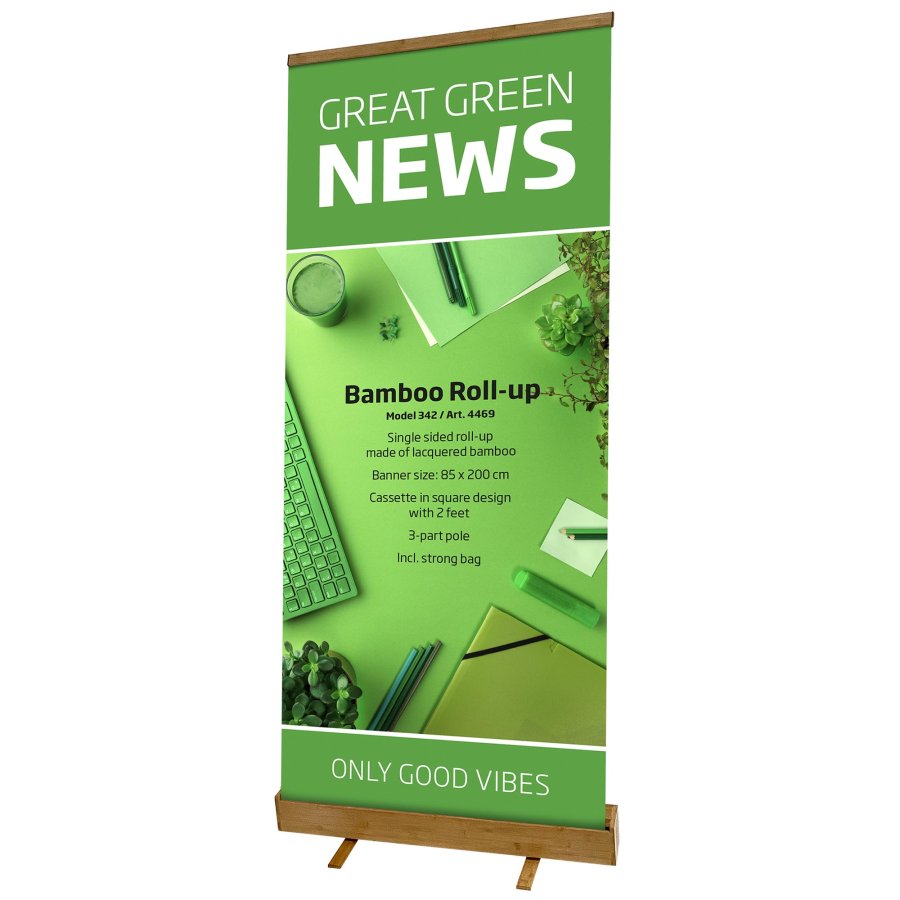 Bambus Roll-up, enkeltsidet, 85 x 200 cm #1