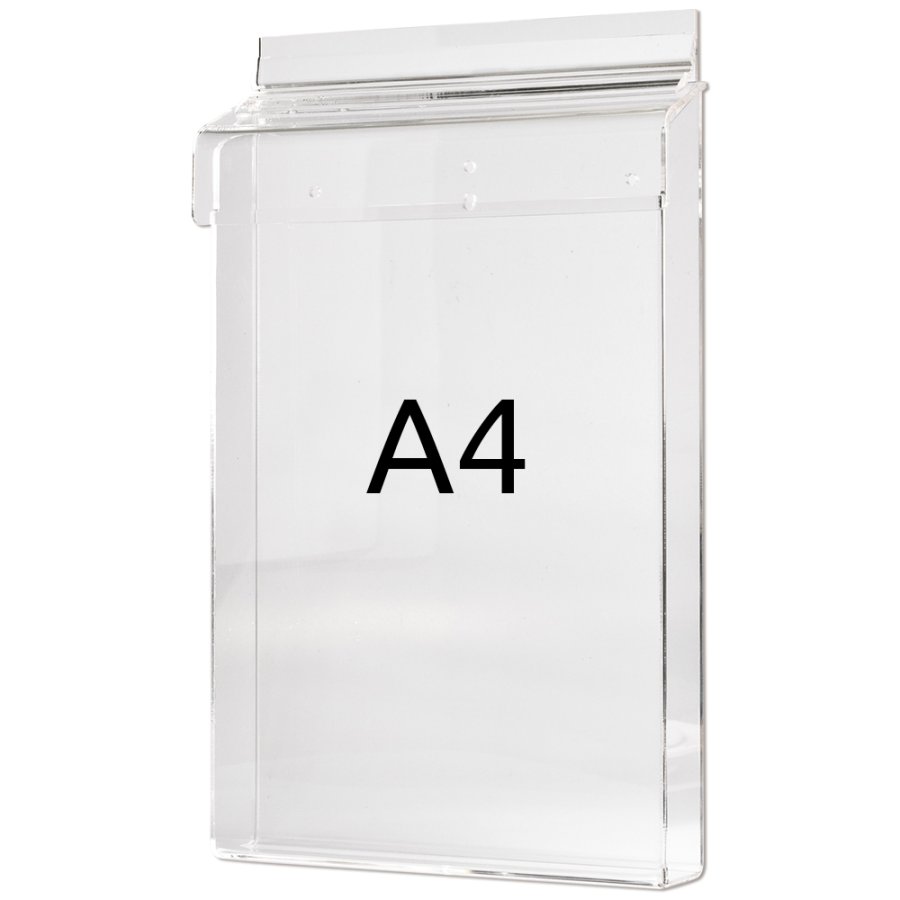 Akryl brochureholder boks udendørs - vertikal - A4 #8