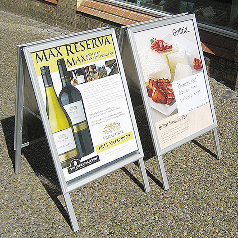 Alu-Line Standard Gadeskilt - sølv - 50 x 70 cm #22
