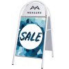 Expo Gotik Gadeskilt med logoplade - 50x70 cm - hvid #1