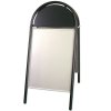 Expo Gotik Gadeskilt med logoplade - 50x70 cm - sort #3