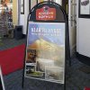 Expo Gotik Gadeskilt med logoplade - A1 - sort #15