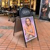 Expo Gotik Gadeskilt med logoplade - A1 - sort #17