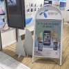 Expo Gotik Gadeskilt med logoplade - 70x100 cm - hvid #18
